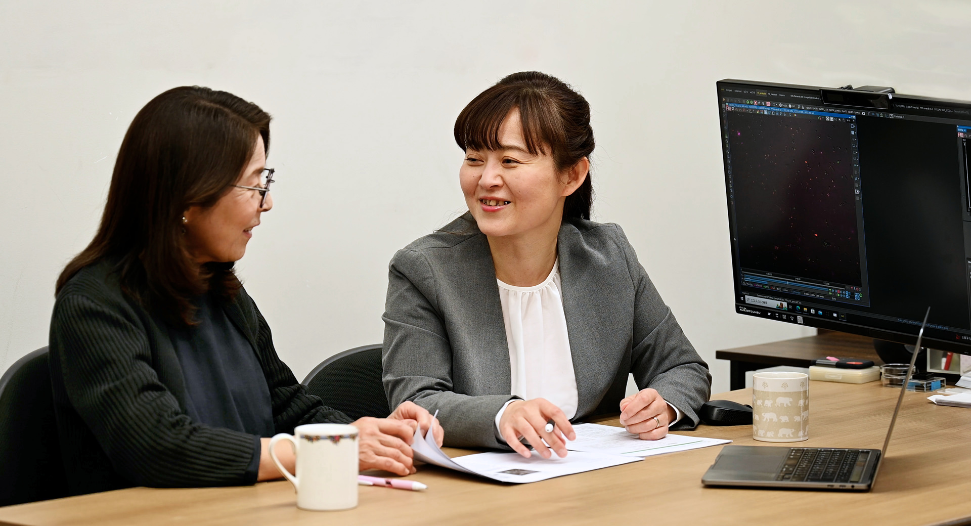 Dr. Yamagishi and Professor Harada